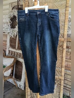 Cowgirl Tuff Dark Wash Women’s Jeans - Classic Straight Leg_35x31